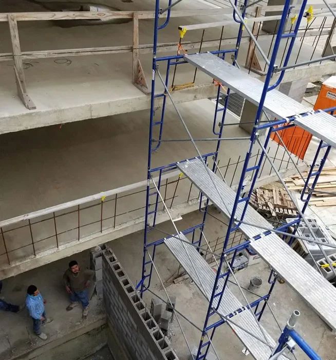 Fremont Scaffolding Rental indoor scaffolding system used for construction and wall installation