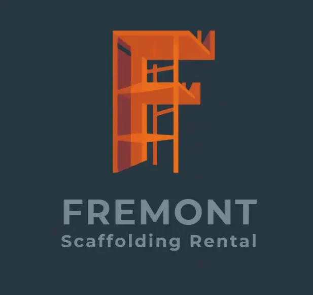 Fremont Scaffolding Rental logo featuring steel scaffolding structure for construction and rental services in Fremont